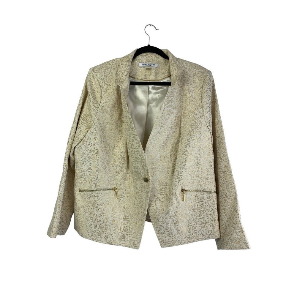 Peter Nygard Women's Grand Luxe Gold & Beige Jacket